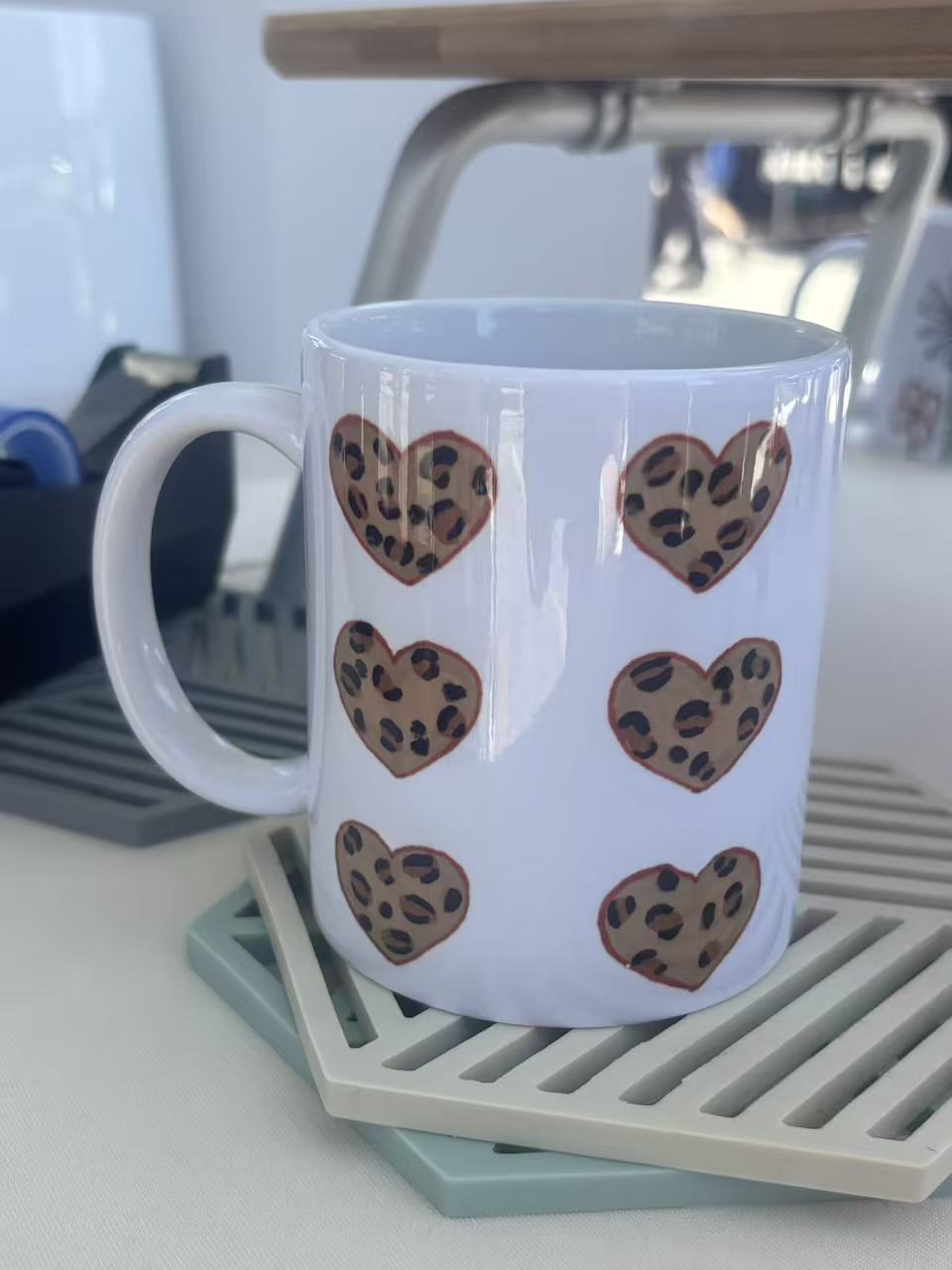 Cute illustrated cookie mug